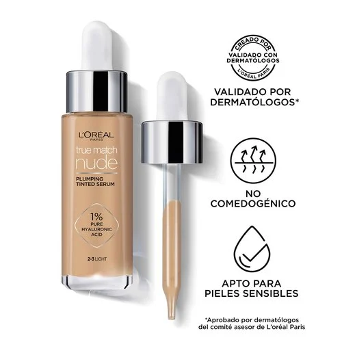Base True Match Tinted Serum Light 2-3 x 30ml L'Oréal Paris - Imagen 2